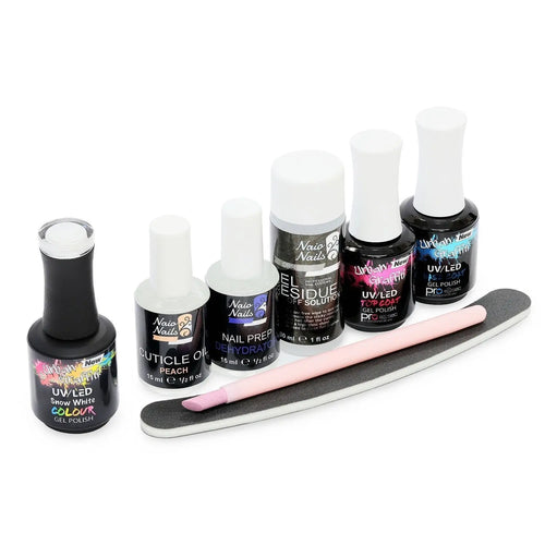 Kit de inicio de esmalte en gel - Blanco Nieve