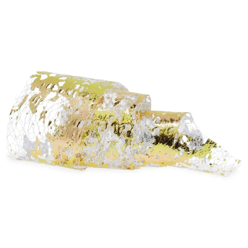 Malla Blanca con Hoja de Oro