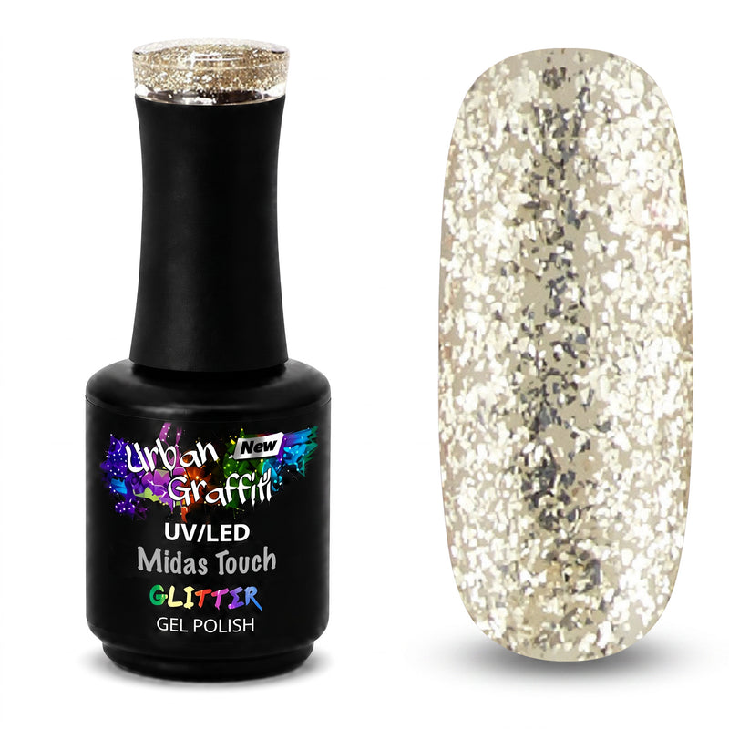 Midas Touch - UGGP-A0914 Esmalte en Gel con Purpurina Dorada de Graffiti Urbano 15ml