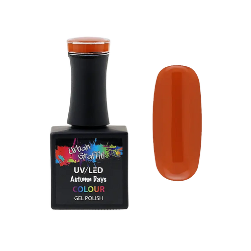 "Autumn Days - UGGP-A0283" est un vernis gel charmant spécialement conçu pour évoquer l’essence chaleureuse et éclatante de la saison automnale.